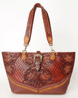 American Darling ADBGI195 Tote Hand Tooled Genuine Leather Women Bag Western Handbag Purse