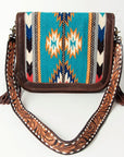 American Darling Cross Body Saddle Blanket Genuine Leather women bag western handbag purse