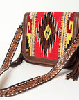 American Darling Cross Body Saddle Blanket Genuine Leather women bag western handbag purse