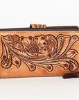 American Darling ADBGZ469 Wallet Hand Tooled Genuine Leather Women Bag Western Handbag Purse
