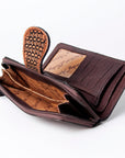 American Darling ADBGZ471 Wallet Hand Tooled Genuine Leather Women Bag Western Handbag Purse
