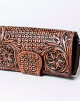 American Darling ADBGZ471 Wallet Hand Tooled Genuine Leather Women Bag Western Handbag Purse
