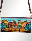 American Darling Wallet Genuine Leather Women Bag Western Handbag Purse