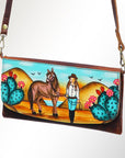 American Darling Wallet Genuine Leather Women Bag Western Handbag Purse