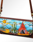 American Darling Wallet Genuine Leather Women Bag Western Handbag Purse