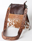 American Darling Cross Body Hand Tooled Hair On Genuine Leather women bag western handbag purse