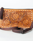 American Darling ADBGZ277A Cross Body Hand Tooled Genuine Leather women bag western handbag purse