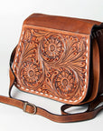 American Darling ADBGZ409A Crossbody Hand Tooled Genuine Leather Women Bag Western Handbag Purse