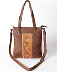 American Darling ADBGZ434A Tote Hand Tooled Genuine Leather women bag western handbag purse