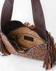 American Darling ADBGZ473 Hobo Hand Tooled Genuine Leather Women Bag Western Handbag Purse