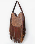 American Darling ADBGZ473 Hobo Hand Tooled Genuine Leather Women Bag Western Handbag Purse