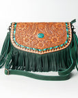 American Darling ADBGZ475 Crossbody Hand Tooled Genuine Leather Women Bag Western Handbag Purse