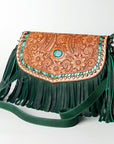 American Darling ADBGZ475 Crossbody Hand Tooled Genuine Leather Women Bag Western Handbag Purse