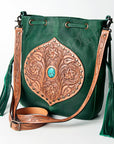 American Darling ADBGZ477 Crossbody Hand Tooled Genuine Leather Women Bag Western Handbag Purse