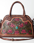 American Darling ADBGZ478 Tote Hand Tooled Genuine Leather Women Bag Western Handbag Purse