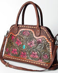 American Darling ADBGZ478 Tote Hand Tooled Genuine Leather Women Bag Western Handbag Purse