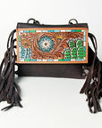 American Darling ADBGZ190A Small Crossbody Hand Tooled Genuine Leather women bag western handbag purse