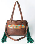 American Darling ADBGZ195A Tote Hand Tooled Genuine Leather women bag western handbag purse