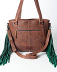 American Darling ADBGZ195A Tote Hand Tooled Genuine Leather women bag western handbag purse