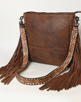 American Darling ADBGZ256B Crossbody Genuine Leather Women Bag Western Handbag Purse