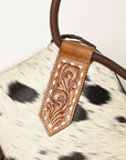 American Darling ADBGZ328A Wristlet Hand Tooled Hair On Genuine Leather women bag western handbag purse