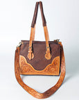 American Darling ADBGZ461A Tote Hand Tooled Genuine Leather women bag western handbag purse