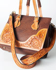 American Darling ADBGZ461A Tote Hand Tooled Genuine Leather women bag western handbag purse