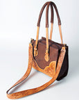 American Darling ADBGZ461A Tote Hand Tooled Genuine Leather women bag western handbag purse