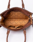 American Darling Briefcase Hand Tooled Genuine Leather Women Bag Western Handbag Purse