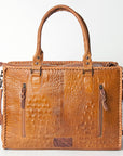 American Darling Briefcase Hand Tooled Genuine Leather Women Bag Western Handbag Purse