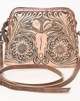 American Darling Hand Tooled Genuine Leather Women Bag Western Handbag Purse