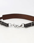 Hilason Horse Adjusts 24" - 27" Size Leather Breast Collar Wither Strap