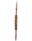HILASON Western Horse Sunflower Cactus Headstall Breast Collar American Leather Tack Set