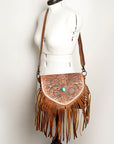 American Darling ADBGZ484 Crossbody Hand Tooled Genuine Leather Women Bag Western Handbag Purse