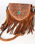 American Darling ADBGZ484 Crossbody Hand Tooled Genuine Leather Women Bag Western Handbag Purse