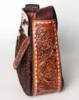 American Darling ADBGZ486 Hobo Hand Tooled Hair-On Genuine Leather Women Bag Western Handbag Purse