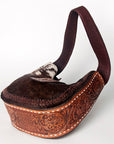 American Darling ADBGZ486 Hobo Hand Tooled Hair-On Genuine Leather Women Bag Western Handbag Purse