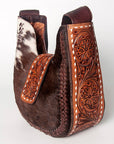 American Darling ADBGZ486 Hobo Hand Tooled Hair-On Genuine Leather Women Bag Western Handbag Purse