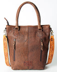 American Darling ADBGZ276A Tote Hand Tooled Genuine Leather women bag western handbag purse