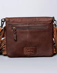 American Darling ADBGZ279A Cross Body Hand Tooled Hair On Genuine Leather women bag western handbag purse