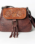 American Darling ADBGZ440A Cross Body Hand Tooled Genuine Leather women bag western handbag purse