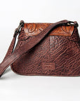 American Darling ADBGZ440A Cross Body Hand Tooled Genuine Leather women bag western handbag purse