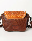 American Darling ADBGZ449A Crossbody Hand Tooled Genuine Leather Women Bag Western Handbag Purse