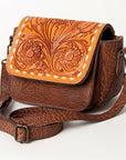 American Darling ADBGZ449A Crossbody Hand Tooled Genuine Leather Women Bag Western Handbag Purse