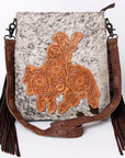 American Darling Hand Tooled Genuine Leather Women Bag Western Handbag Purse
