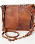 American Darling ADBGD149 Crossbody Hand Tooled Hair-On Genuine Leather Women Bag Western Handbag Purse