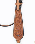Hilason Western Horse Floral Headstall Breast Collar American Leather Tack Set
