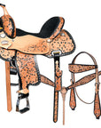 Hilason Western Horse Barrel Racing Trail American Leather Saddle Tan Tack