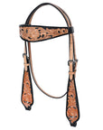Hilason Western American Leather Horse Tack Set Tan