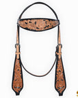 Hilason Western American Leather Horse Tack Set Tan